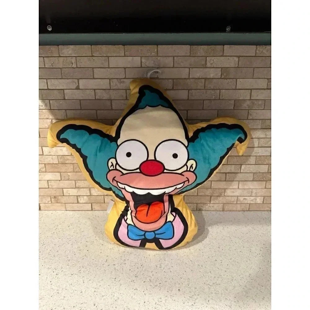 Simpsons‎ Krusty clown Huge pillow plush 20”x16” Universal Studios b3